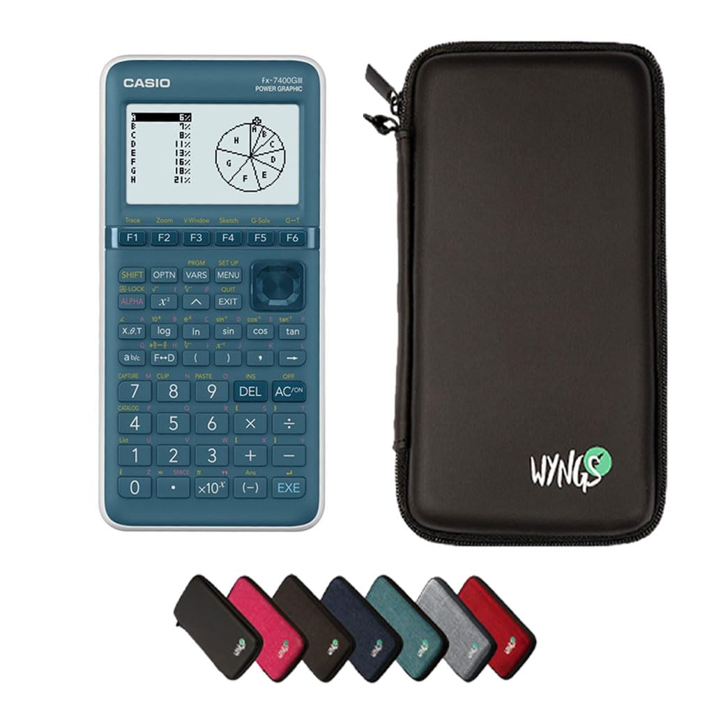 Casio fx-7400GIII including a WYNGS protective case in Black - Basic Set — image 1