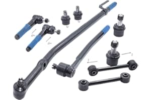 HEX AUTOPARTS 10pc Complete Front Suspension Steering Kit replacement for Ford Excursion Ford F-250 F-350 Super Duty RWD Models Only Inner & Outer Tie Rod Ends & Upper & Lower Ball Joints & Sway Bar End Links