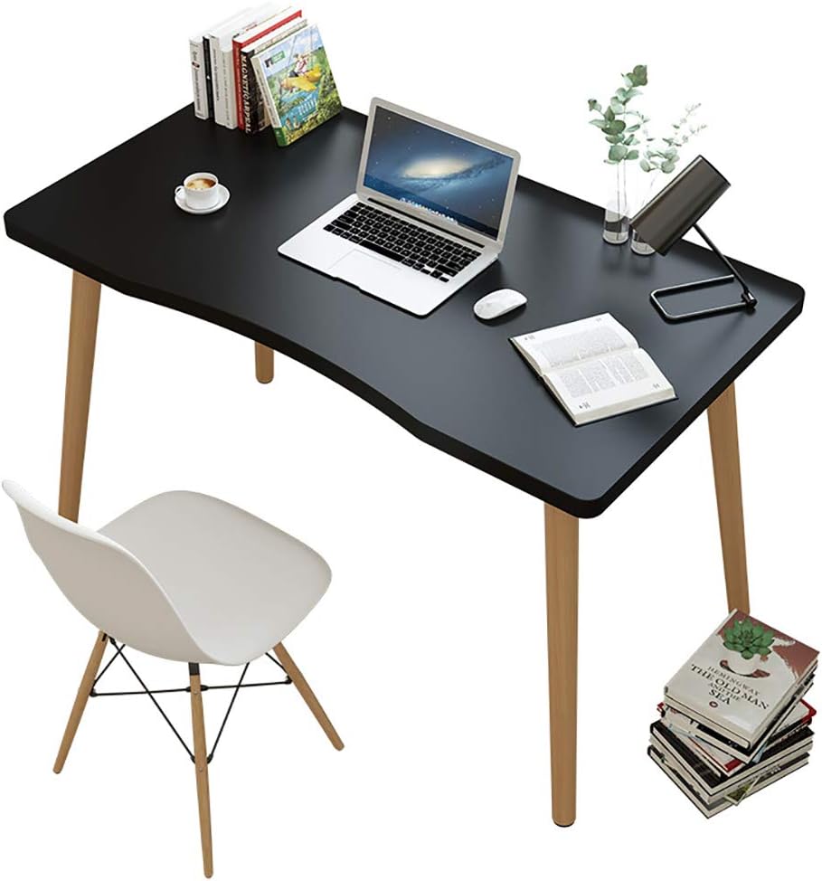 Waterproof Writing Desk Wooden PC Laptop Table,Modern Computer Desk Workstation for Office Bedside Living Room