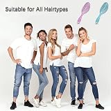 DHinkyoung 2Pcs Detangling Hair Brush Spiral Soft Bristles Anti-Static view 5