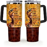 Sistabag - Coffee Tumbler For Black Women - Birthday, Mother's Day, Christmas Gifts For Women, Pride Tumbler For Woman (They Whispered To Her, 40 Oz)
