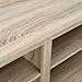 Walker Edison Wren Classic 4 Cubby TV Stand for TVs up to 65 Inches, 58 Inch, Natural