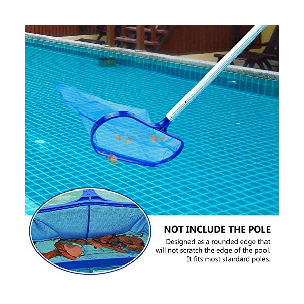 TedGem Skimmer per Piscina, Pulizia Piscine Retino Rete da Superficie di atterraggio Rete a maglia fine da Piscina per…