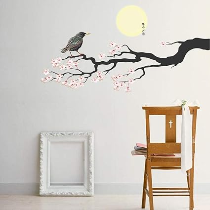 Sincin Calcomanías Pegatinas De Pared Murales Nueva Flor Fondo De Buena