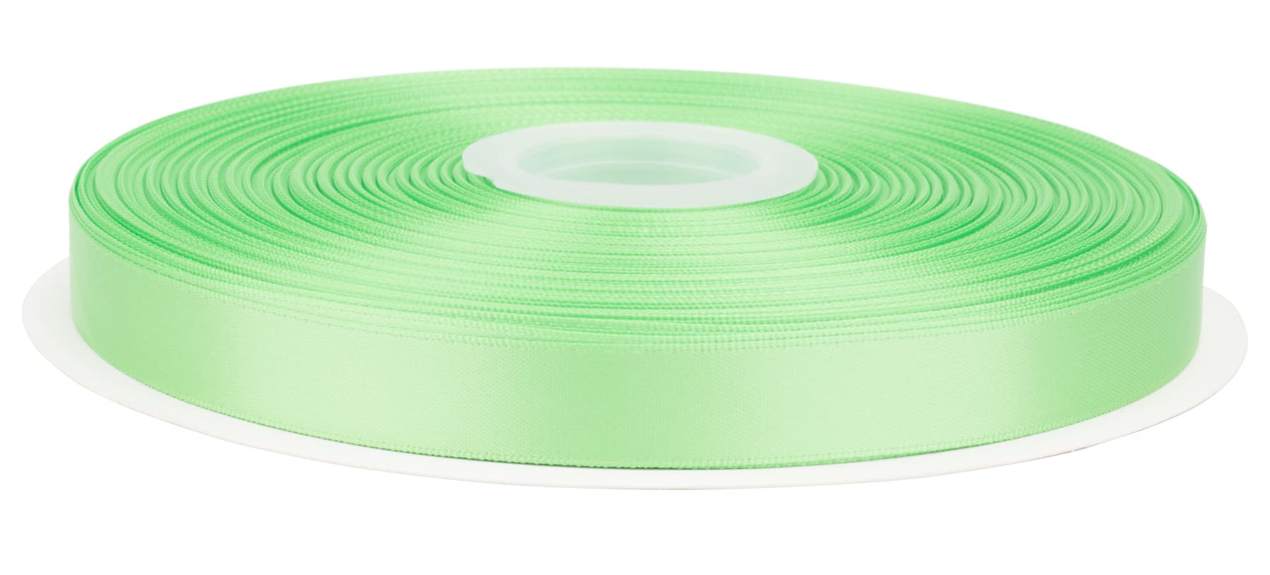Fondersy 91 Meters Green Flash Double Faced Satin Ribbon - 16mm Width for Wedding, Gift Wrapping, Floral Arrangement and Crafts