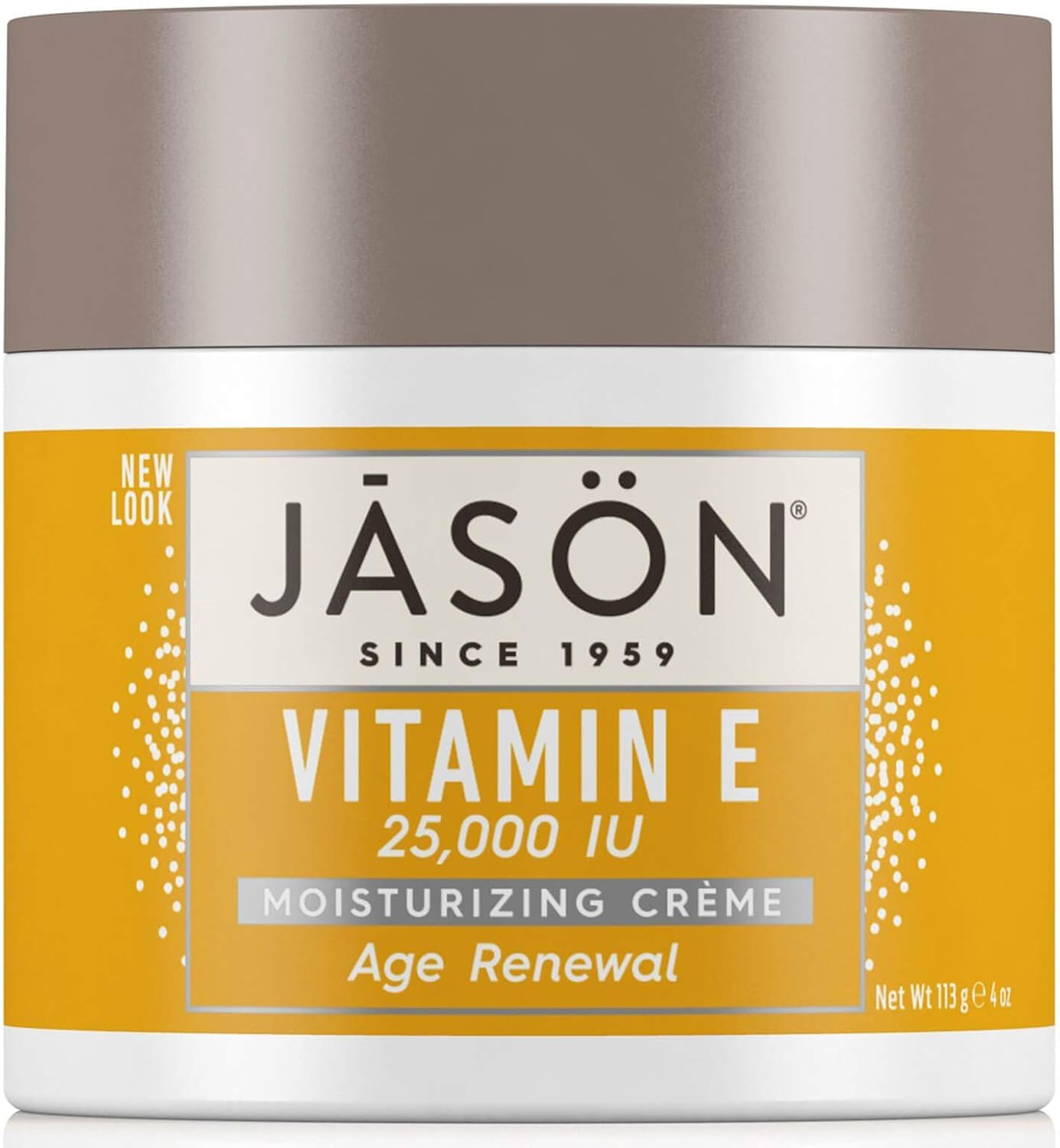 Jason Age Renewal Vitamin E 25,000 I.U. Moisturizing Creme, 120 ml Jars (Pack of 2), 113 g (Pack of 2)