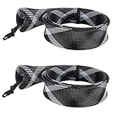 SF Standard Casting Fishing Rod Cover Rod Sock Rod Sleeve (New Black/White/2PCS)