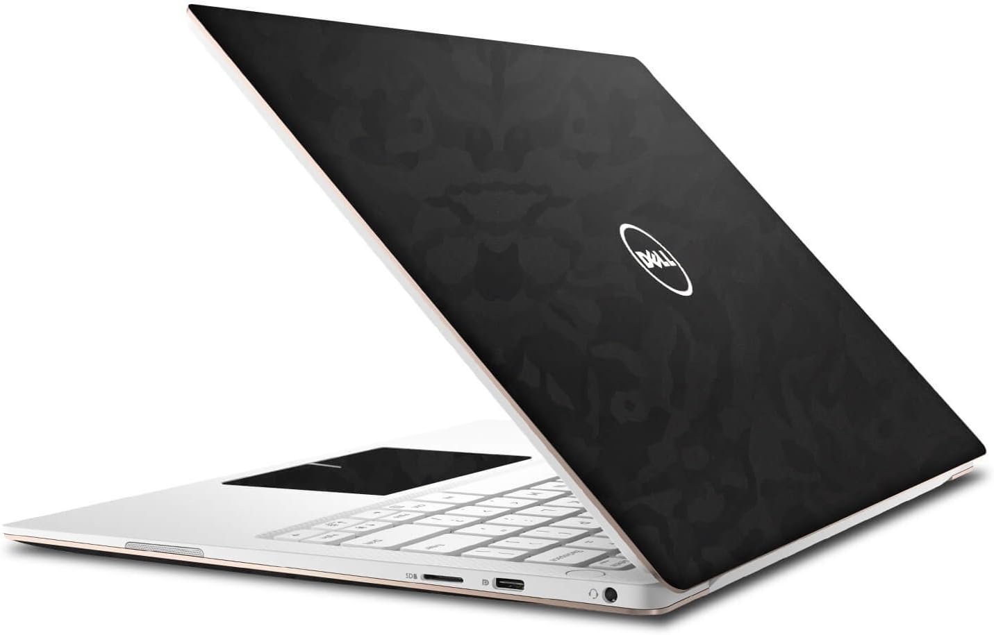 Textured Skin Stickers for DELL XPS 13 (9370) (Black Camo)