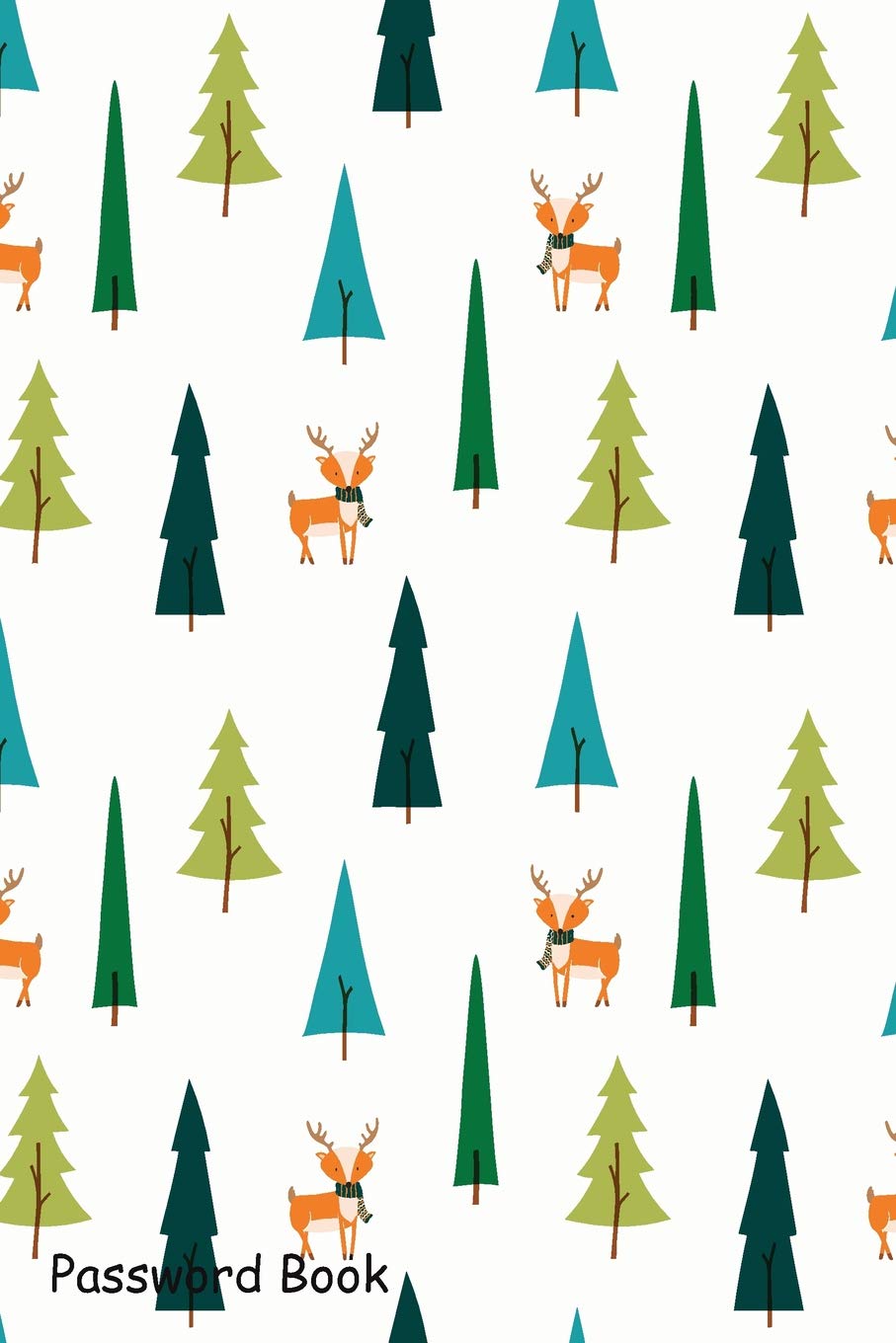 Password Book: Include Alphabetical Index With Winter Pattern