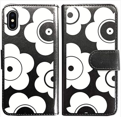 Sslink Iphone12 Pro Max アイフォン12プロマックス 手帳型 ブラック ケース T026 ホワイト 花柄 マリメッコ風 ダイアリータイプ 横開き カード収納 フリップ カバー ケース カバー 通販 Amazon