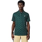 Lacoste Men's Anti-UV Printed Golf Polo Shirt, Forest Green/Flour, Large