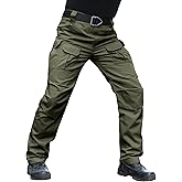 Hiwise Men's Stretch Tactical Pants Water Resistant Ripstop Cargo Pants Outdoor Lightweight EDC Work Hiking Pants