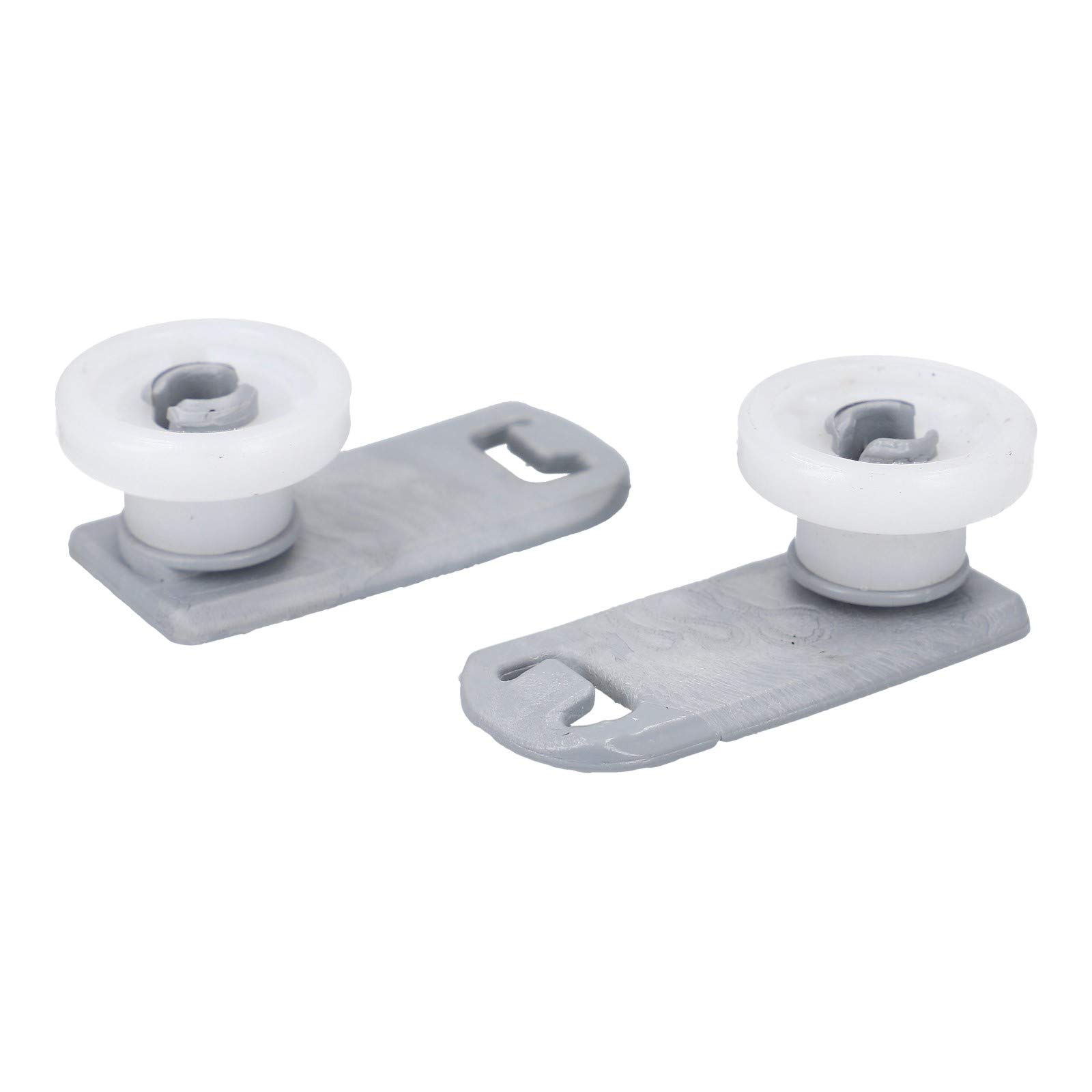 LUTH Premium Profi Parts 2x Upper Basket Roll Holder + Wheel for Miele Dishwasher 7649011 3176421