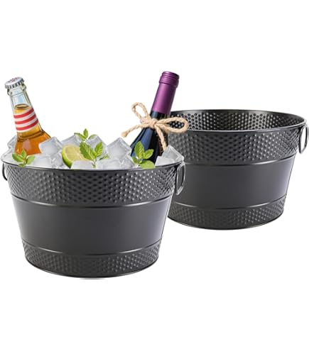 Banheira Bebidas Alumínio American Metalcraft - Dourado Martelado 9kg Para Eventos