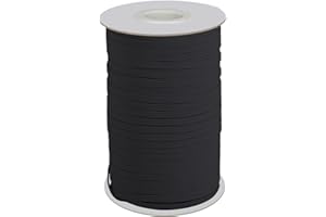 Lydia's Deal Elastic Cord 1/8 Inch (3MM) x 50 Yards, Elastic String Elastic Bands for Knit Sewing Crafts DIY Ear Band Loop-Black