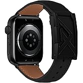 YouthRun Leather Magnetic Band Compatible with Apple Watch Bands 38mm 40mm 41mm 42mm 44mm 45mm 46mm 49mm, Top Grain Genuine Leather iWatch band, Designer Dressy Luxury Strap for Women Men