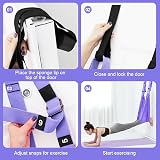 flintronic Yoga Stretching Strap Aerial Yoga Rope Back Bend Purple view 6