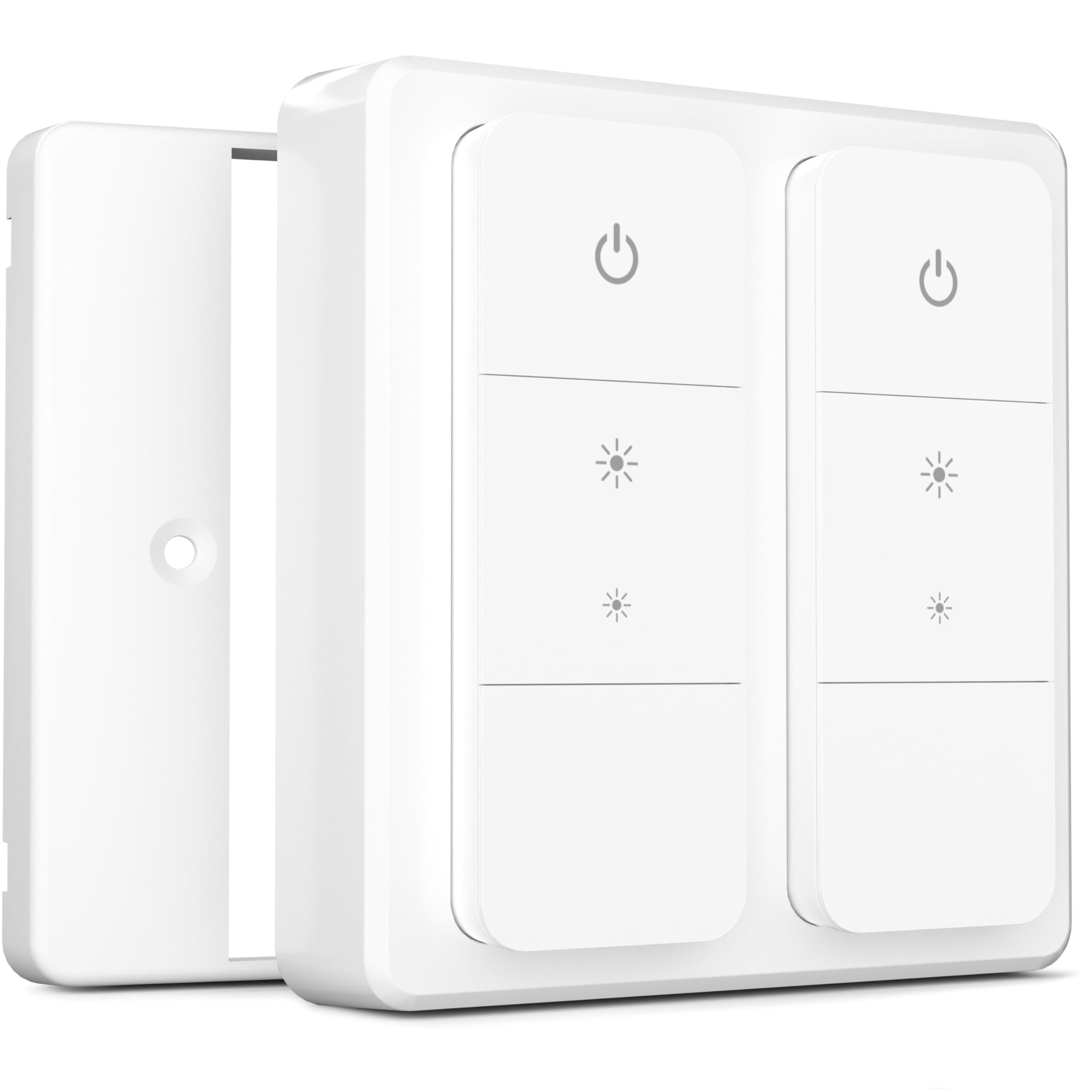 IYOKI® Classic Switch Cover for Philips Hue Dimmer V2, Compatible with Hue Switch Cover, Remote Light Switch Plate Adapter, 2-Gang (1-Pack)