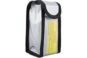 Dioche Airsoft BaFlameprotected, Hightemperature Resistant, and Heatresistant Battery Protective Bag - Explosionproof Battery