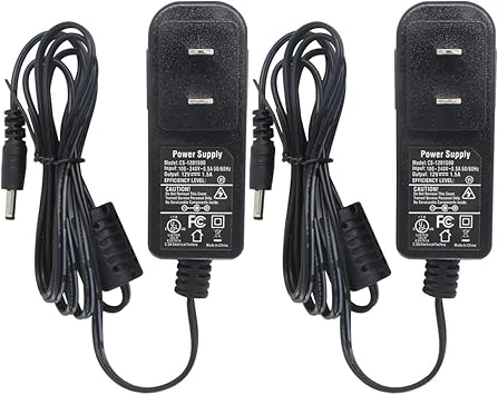 Amazon Com 2 Packs Ac To Dc 12v 1 5a Power Adapter Supply Switching Plug 3 5mm X 1 35mm Ul Listed Fcc Camera Photo