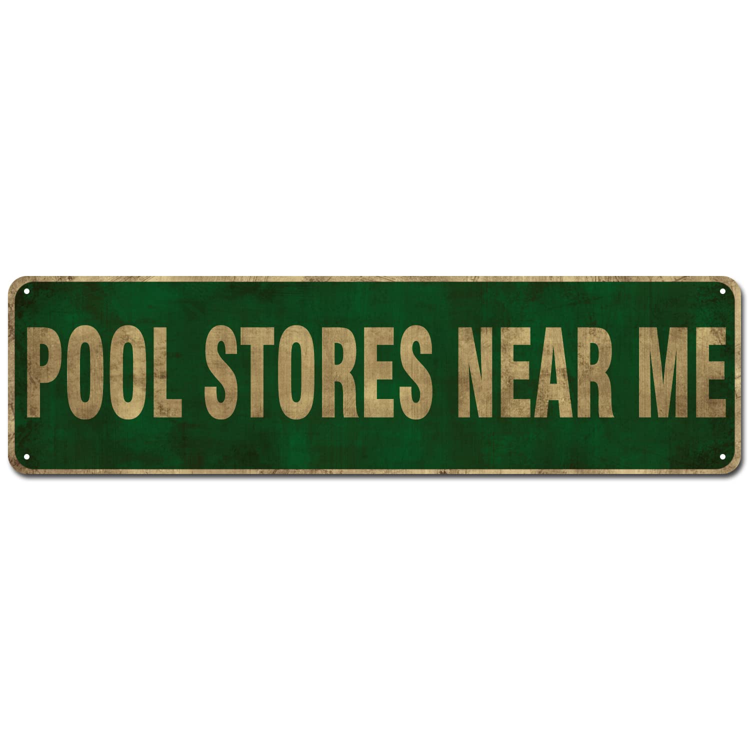 Pool Stores Near Me Tin Sign, Pool Store, Store Wall Decoration 16"x4"