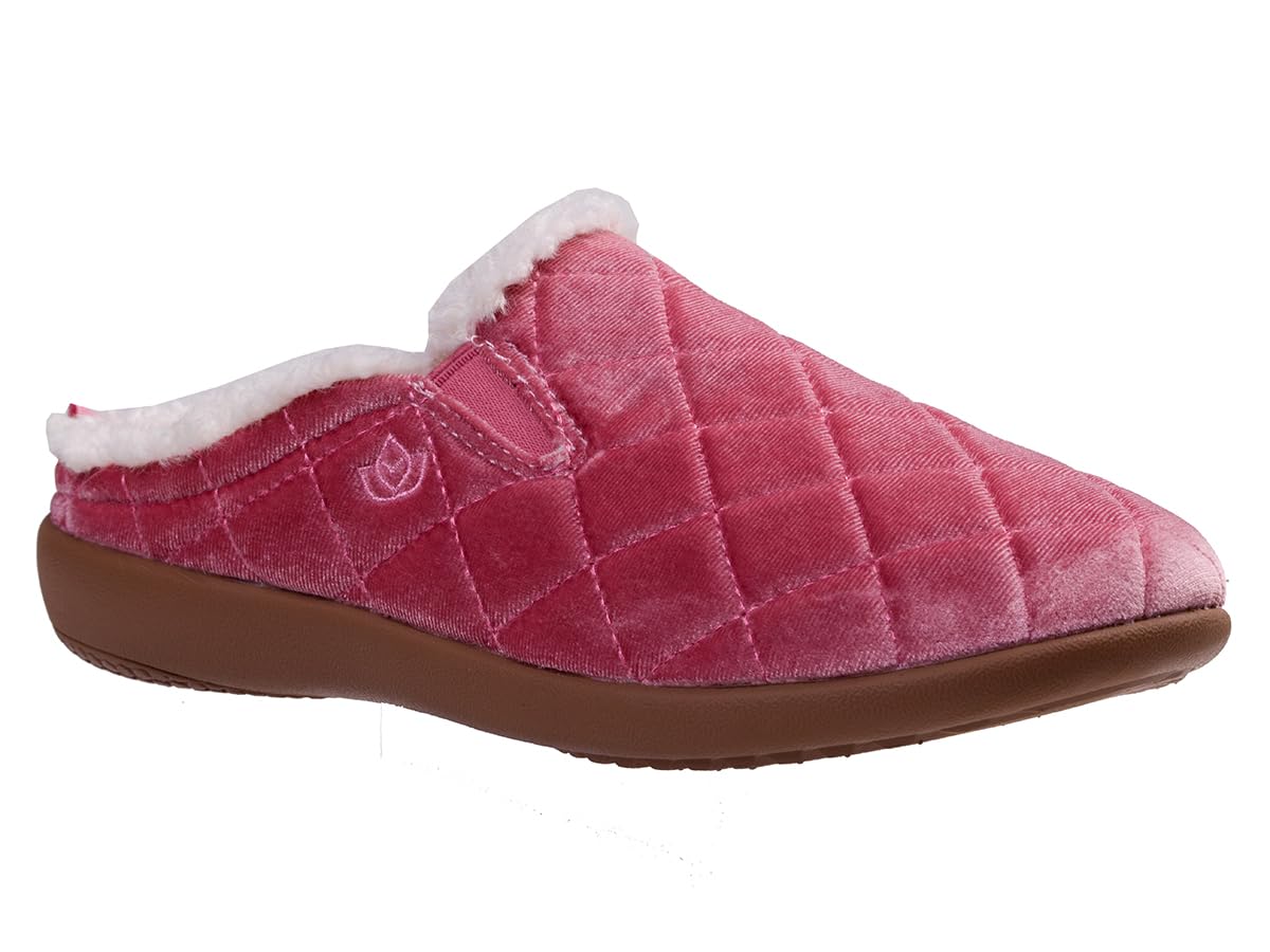 Spenco Women’s Velveteen Slipper, Rose, 7
