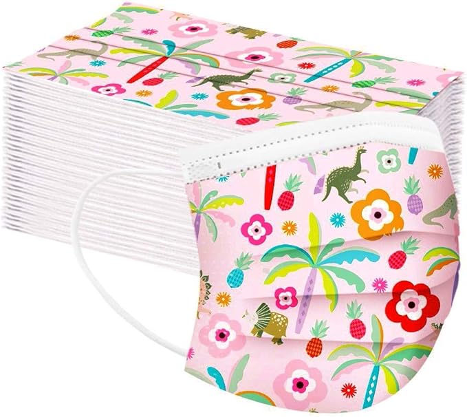 Amazon Co Jp 子供用 使い捨てマスク かわいい マスク 50枚入 小さめ 可愛い 柄豊富 漫画 星 虹 恐竜柄 使い捨て プリーツ型マスク 3層構造 不織布 学生 男の子 女の子 お出かけ安心 通気性 風邪予防 防塵 防塵マスク 立体マスク 花粉対策 飛沫防止 サンタクロース 通学