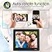 TENKER 8-inch HD Digital Photo Frame IPS LCD Screen with Auto-Rotate/Calendar/Clock Function, MP3/Photo/Video Player with Remote Controlthumb 1