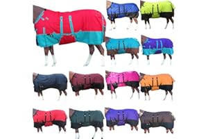 HILASON 1200D Winter Waterproof Poly Horse Blanket Belly Wrap | Horse Blanket | Horse Turnout Blanket | Horse Blankets for Winter | Waterproof Turnout Blankets for Horses | Blankets for Horses 66 in