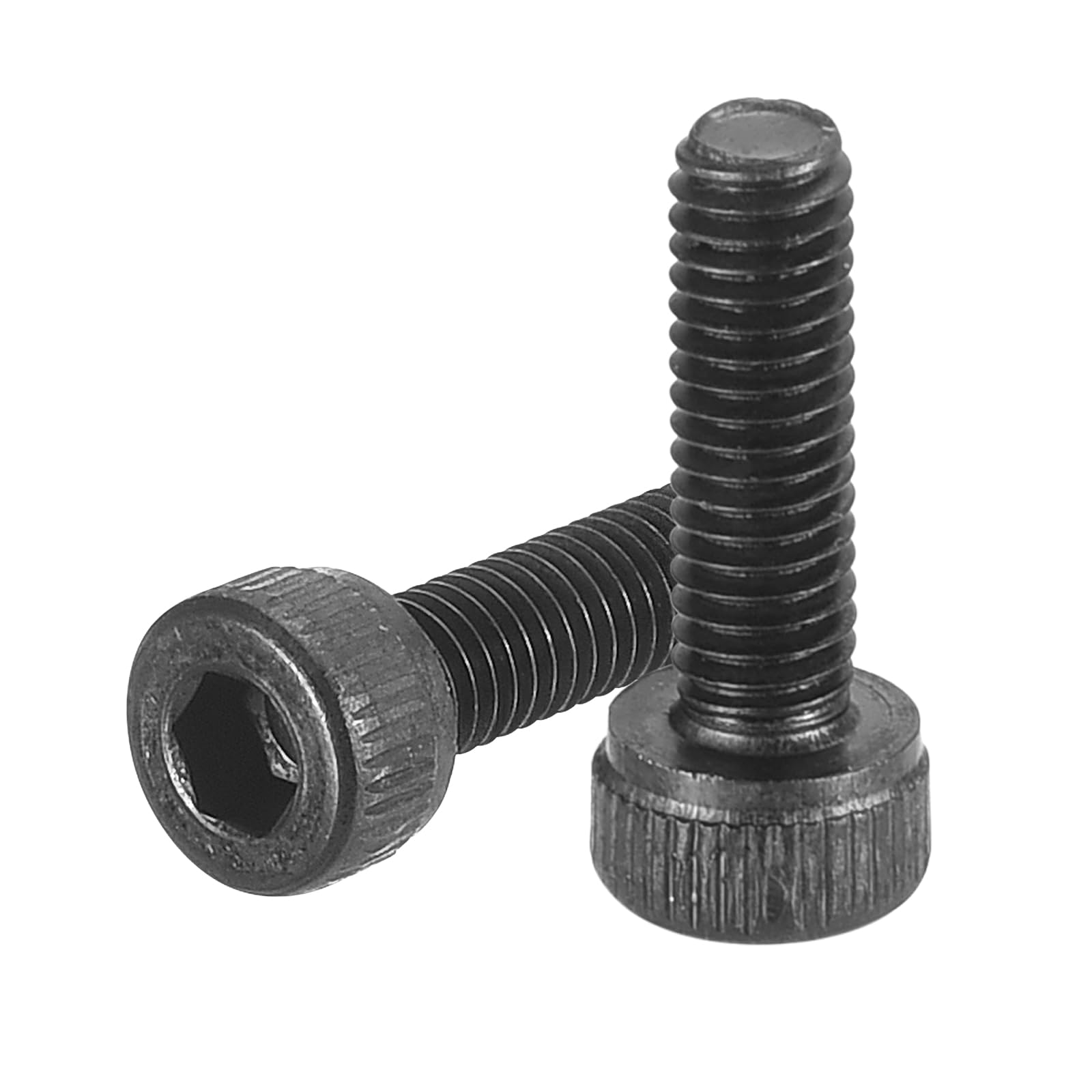 uxcell Hex Socket Bolts (M3.5-0.6x10), Grade 12.9 Carbon Steel Hex Socket Drive Screws, Black, 50 Pcs