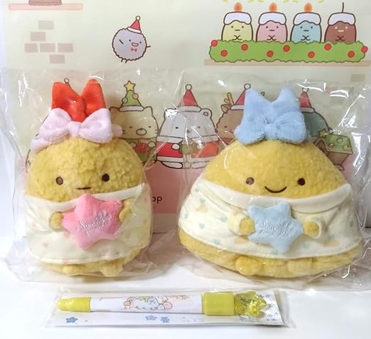Amazon すみっコぐらしshop他 いっしょにおとまり会 えびふらいのしっぽ あじふらいのしっぽ ぬいぐるみ ノベルティ ボールペン他 ぬいぐるみ ホビー