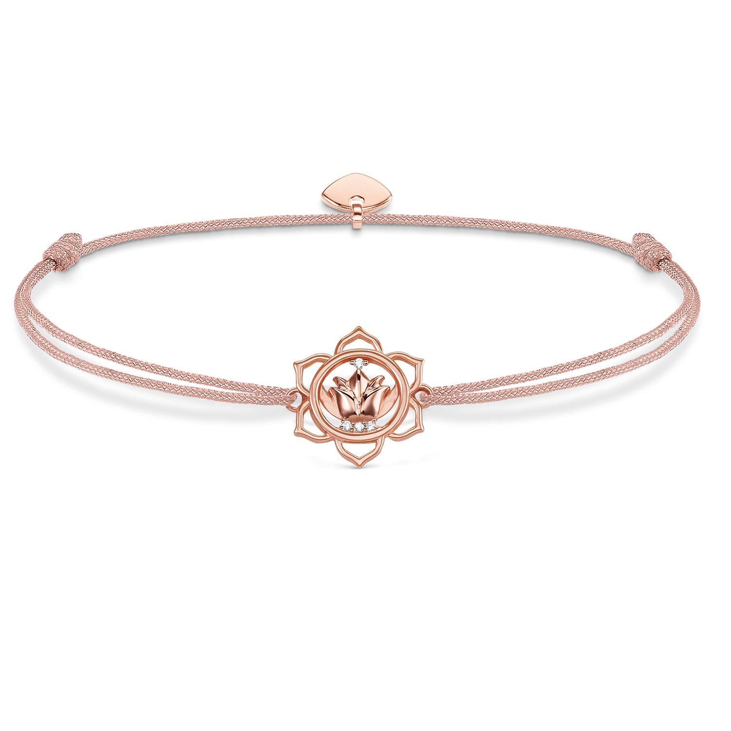 Thomas Sabo Women Bracelet Lotus Flower Little Secret 925 Sterling Silver LS016-898-19-L20v