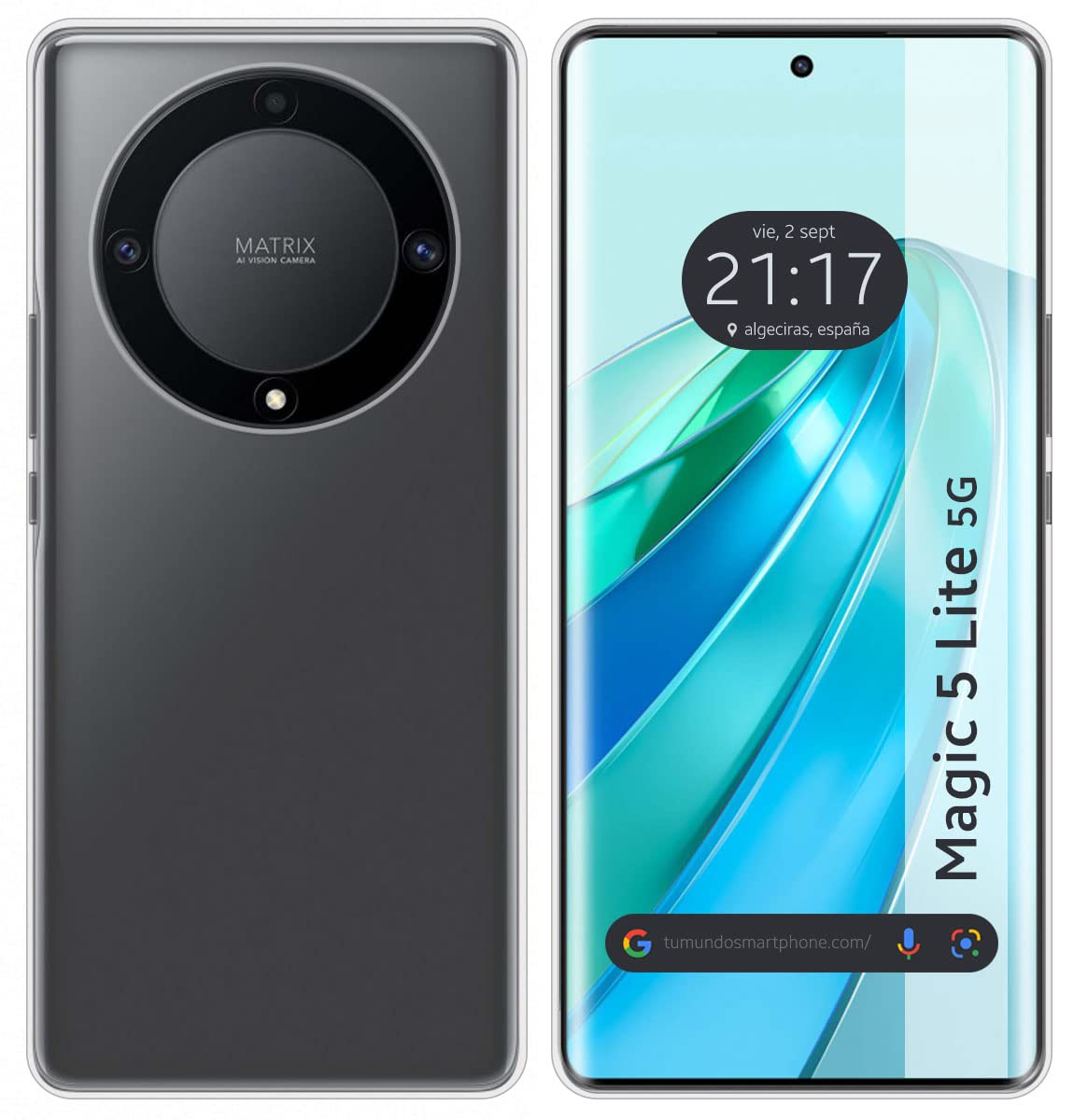 Transparent TPU Gel Case for Huawei Honor Magic 5 Lite 5G