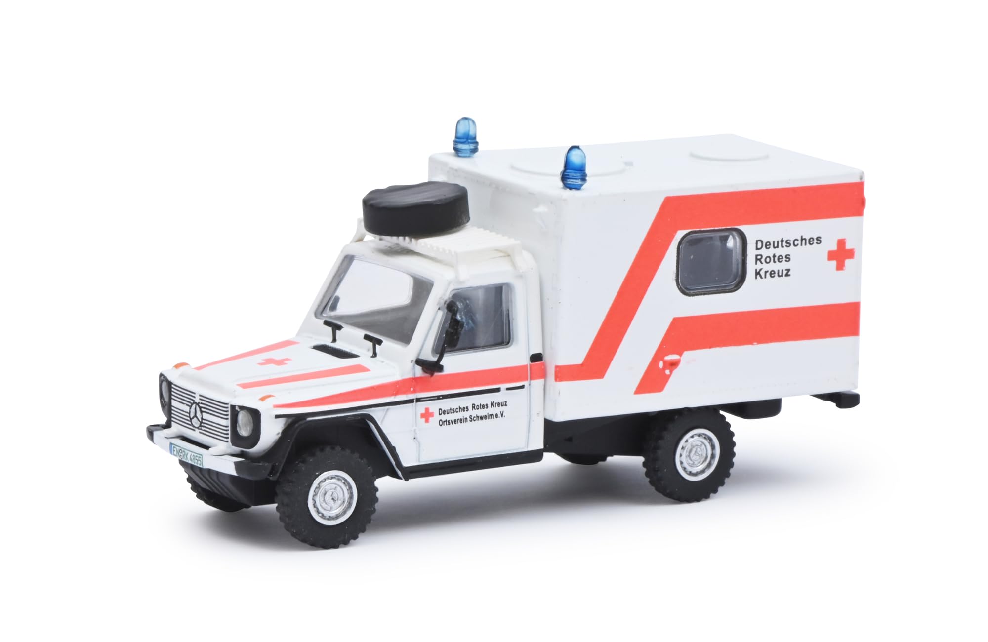 Schuco Model Car MB G Red Cross White 1:87