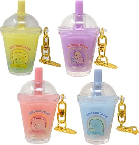 Amazon すみっコぐらし ミニタピオカ キーホルダー 全4種 セット アニメ 萌えグッズ 通販