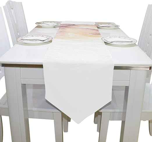 Amazon Com Table Linens Cute White Hare Rabbit Animal Printed Table Runner Farm Table Cloths For Kitchen Dining Room Living Room Wedding Place Mats Table Overlays 13x90 Inch Home Kitchen