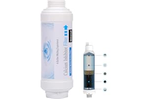 ACBungji Calcium Inhibitor Filter for Mister, Outdoor Misting System Nozzle Cleaner for Garden Patio, Prevent Nozzles Clogging Scale Build Up