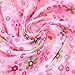KINGSO 7PCS Cotton Fabric Bundles Quilting Sewing Pattern DIY Craft 19.7x19.7inch Pink
