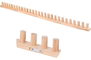 MLLNFUE 40” Chunky Knitting Blanket Loom - Customizable Knitting Machine - Foldable & Portable Design Chunky Knit Blanket Loom - Beginner-Chunky Knitting for Beginners and Home Decoration