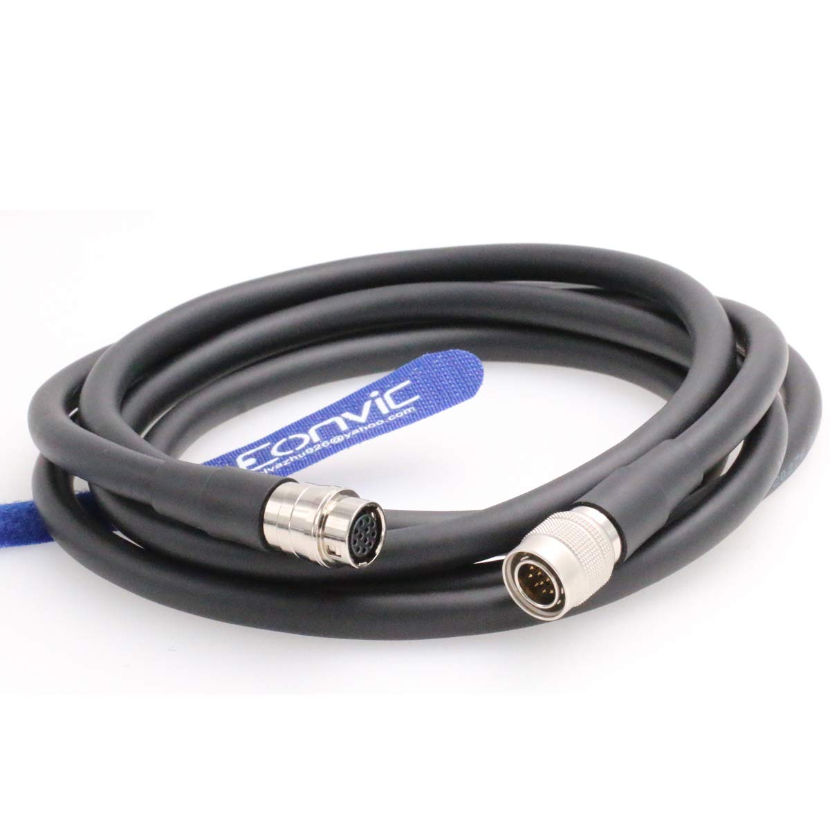 Eonvic High Flex Coaxial Cords Hirose 12 Pin Famle to 12 Pin Male Extension Cable Professional Taiyo Copper Cable for Sony Himatch Camera (16.4ft/5M)