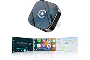 YFDUNV Wireless CarPlay Adapter2026 Upgraded – Suitable for Apple iPhone & Android, with Compact Size, Plug-and-Play Convenience, and Fast, Stable Connection for CarPlay & Android Applications