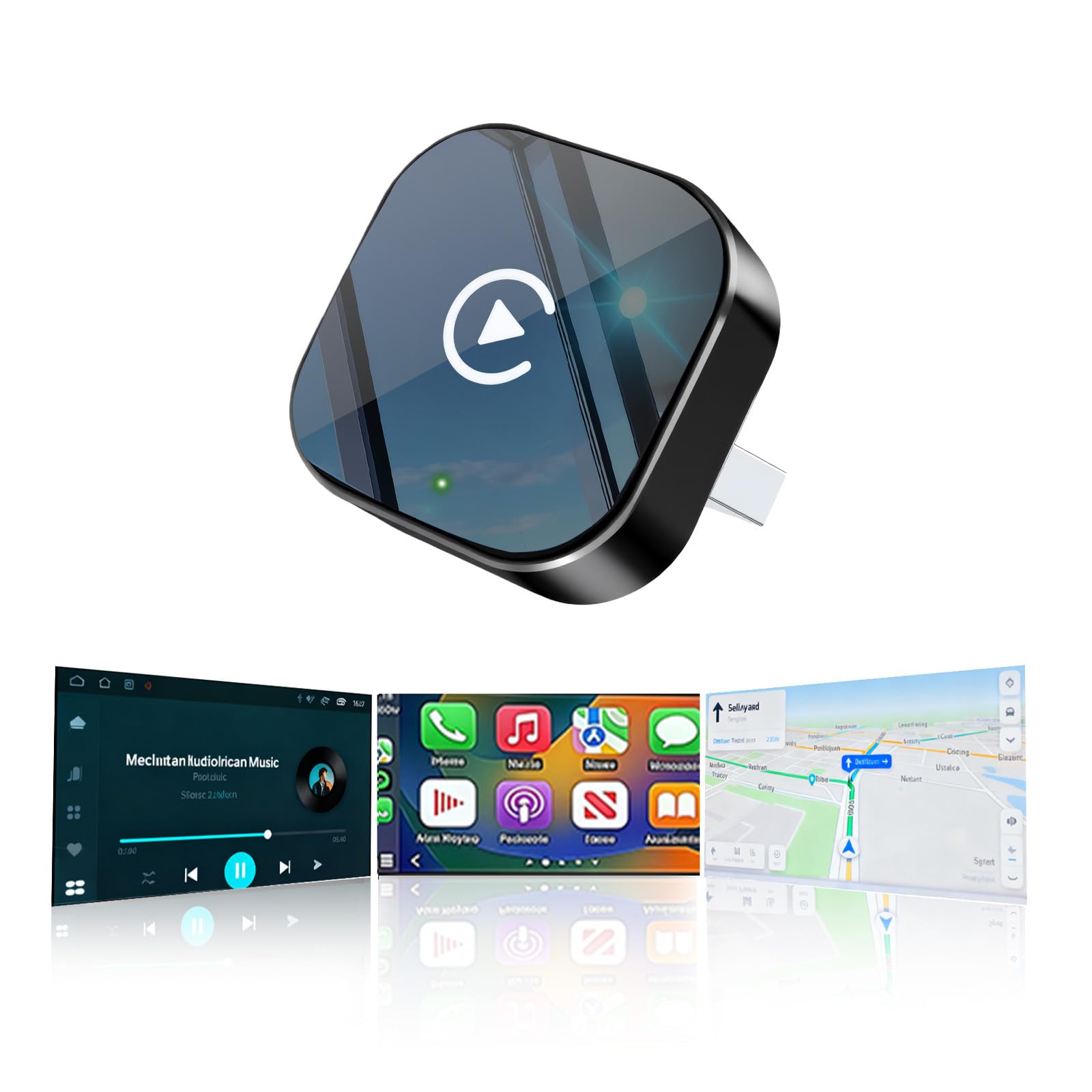 Photo 1 of Wireless CarPlay Adapter2026 Upgraded – Suitable for Apple iPhone & Android, with Compact Size, Plug-and-Play Convenience, and Fast, Stable Connection for CarPlay & Android Applications