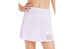 GROYOLAN Girls Tennis Skirt with Shorts High Waisted Athletic Skorts with Pockets A-line Golf Skirt Sports Gym Running Workout School
