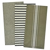 DII 100% Cotton, Everyday Basic Kitchen, Drying & Cleaning, Organic, Neutral, Classic French Country Dishtowel, 16 x 26