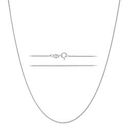 KISPER 925 Solid Sterling Silver 1mm Dainty Thin