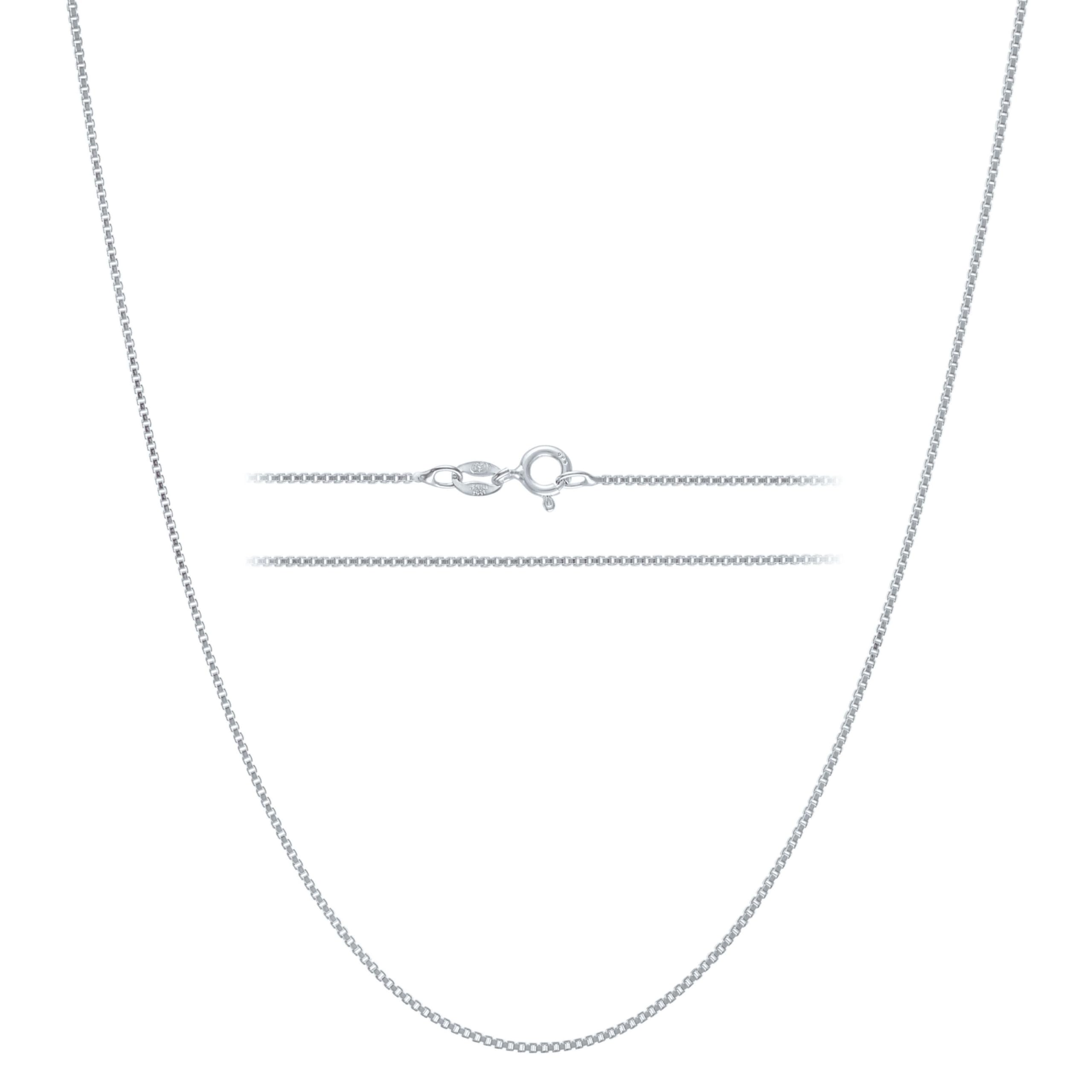 KISPER 925 Solid Sterling Silver 1mm Dainty Thin
