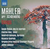 MAHLER:SONGS ARR BY SCHOENBERG                     image