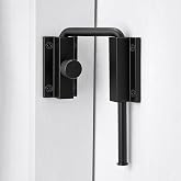 Black Multi-Angle Sliding Door Loop Lock,90&deg;/180&deg; U Bolt Lock | Patio 90/180 Degree Rotation Latch,Window,Fence Gate,Shed,Barn Door,Closet,Screen,Garden Gate Latch,U Bolt Lock
