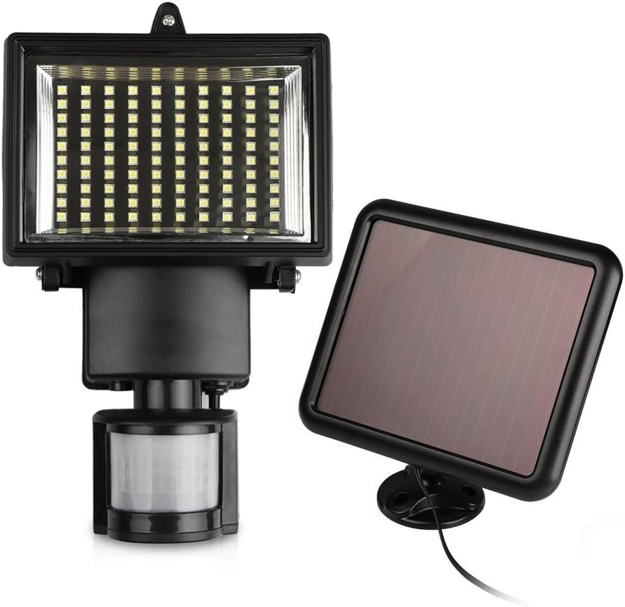 Quace Bright 100 LED Solar Lights Outdoor Solar Security Lights with Motion Sensor Solar Flood Lights
