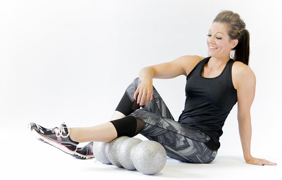 Rollga Foam Roller - Standard: Self Massage & Trigger Point Release Muscle Roller, Medium Density Foam Version (Silver) : Sports & Outdoors